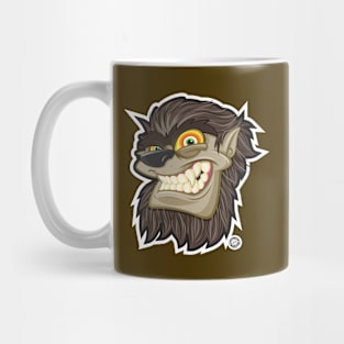 Halloween Wolfman Head Shot Smiling Mug